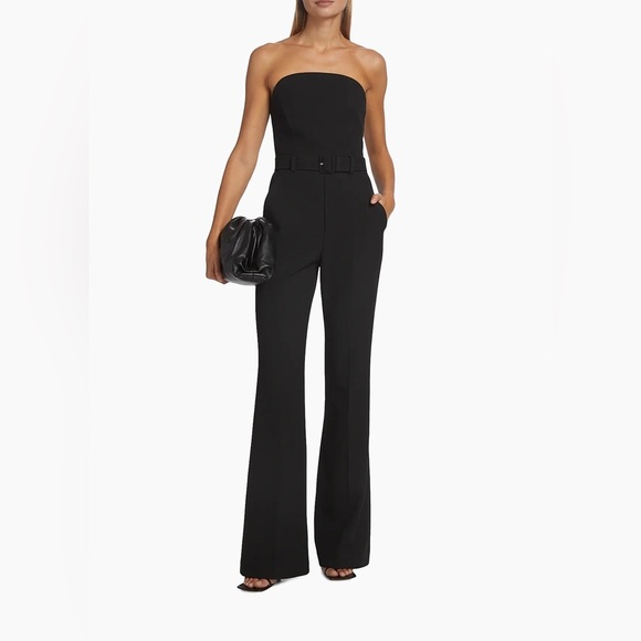 NWT A.L.C. Kate Strapless Belted Jumpsuit Black Size 2 – Missing Belt - Picture 1 of 9